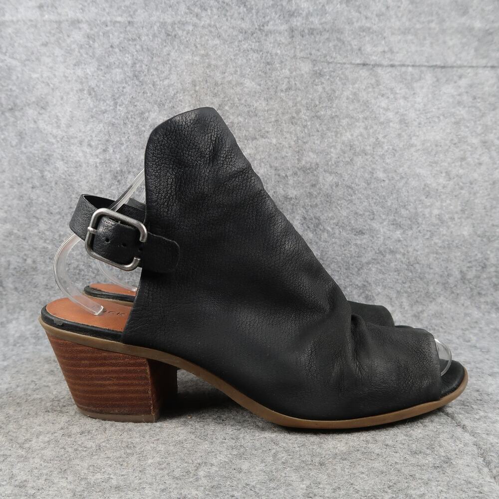 Lucky Brand Shoes Womens 9.5 Bootie Sandals Block Heel Fashion Slouch Heel Strap